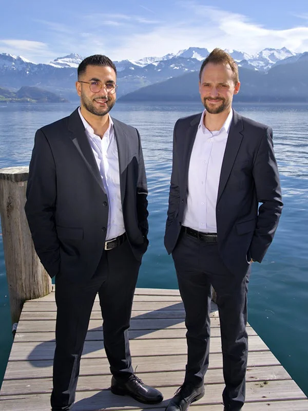 Der Head of Digital Projektmanagement Stefan Leuenberger und Consultant Ramy El-Tayeb